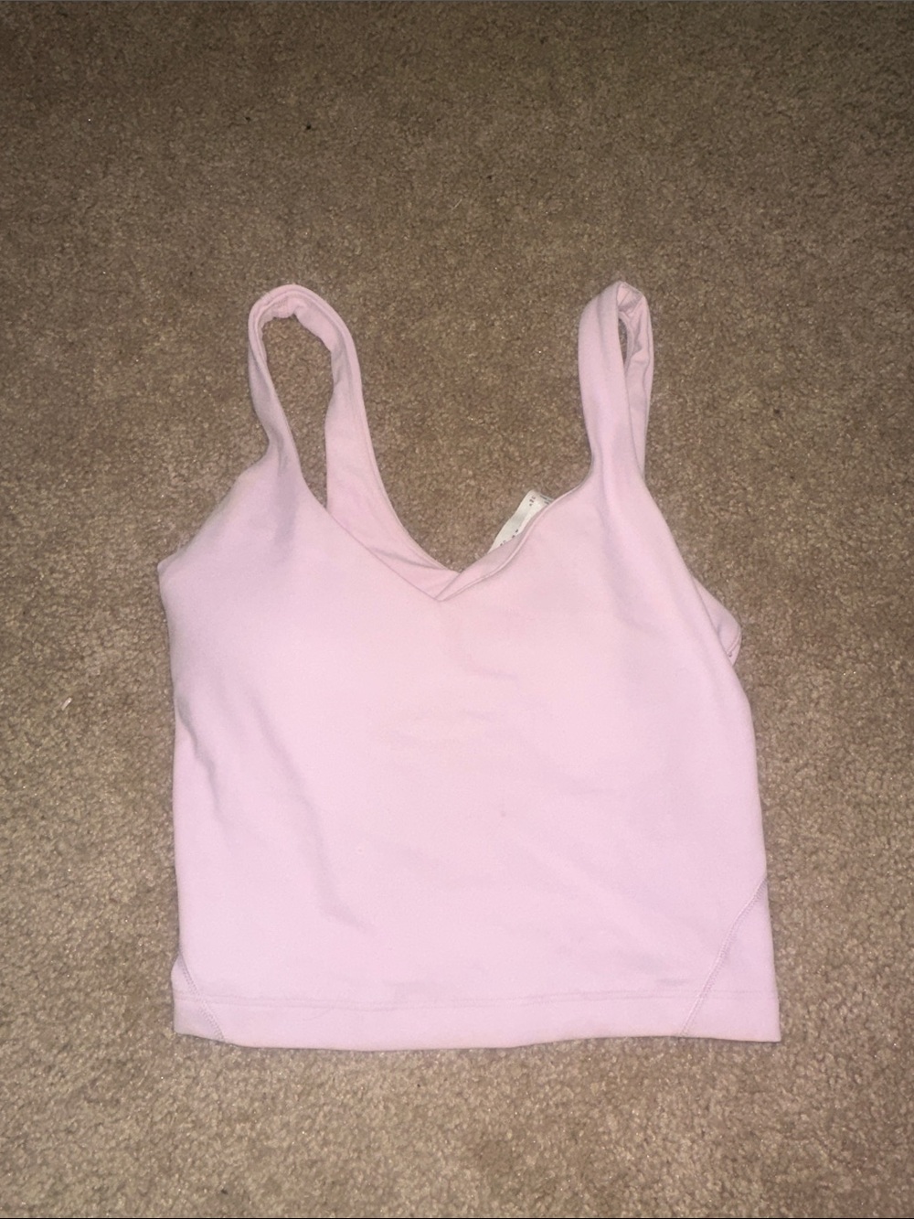 lululemon athletica Light Pink V-Neck Camisole Tank